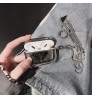 プラダ Pradaairpods 4 3 2 pro2 3ケース プラダ風 ミラー調メタリック AirPods ケース ブランドカラビナ付き便利 プラダ Pradaエアーポッズ4 プロ2 3 2カバー レディースメンズ 耐衝撃 プラダ Pradaエアーポッズ プロ 2 airpods 2 3 4 pro2 3ケース