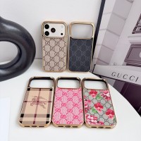 iphone 17/air/17 pro/17 pro max 即納 グッチ バーバリー アイフォン17 16 15 プロ保護ケース 便利 Gucci Burberry アイホン 17 air 16 15 14 13 Pro アイフォーン13 14 15 Pro Max Iphone17 air 16 Plus ケース グッチ バーバリー Iphone air 17e 16 15 12 13 Pro Max Gucci Burberryスマホケース GUCCI メッキ金縁 GG 総柄スマホケース