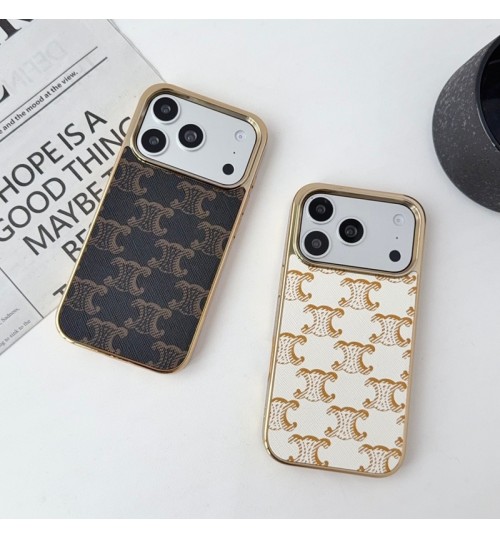 iphone 17/air/17 pro/17 pro max 即納 セリーヌ CELINE iPhone17 16 15 pro maxケース セリーヌ トリオンフ総柄金縁スマホケース CELINE iPhone17 16 15 14 air プロマックス 携帯ケース セリーヌ CELINE iphone17 15 16 pro maxケース iPhone 17e 14 15カバー売れ筋 セリーヌ CELINE iphone 17 15 pro/16 pro max携帯ケース 