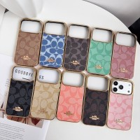 iphone 17/air/17 pro/17 pro max 即納 コーチ Coach アイフォン17 16 15 pro max airケース コーチ 10 カラー金縁 C 総柄ケース Iphone air 17 16 Pro Max 15 Plus 14 13 12 17 Pro Max Xs Maxケース ブランド レディース男性女性 人気かわいいビジネスマン用高級 コーチ Coach アイフォン17 15 16 proカバー