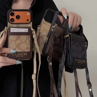 iphone 17/air/17 pro/17 pro max 即納 コーチ Coach アイフォン17 16 15 pro max airケース コーチ カード収納ショルダースマホケース Iphone air 17 16 Pro Max 15 Plus 14 13 12 17 Pro Max Xs Maxケース ブランド レディース男性女性 人気かわいいビジネスマン用高級 コーチ Coach アイフォン17 15 16 proカバー
