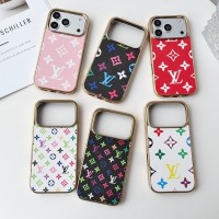 iphone 17/air/17 pro/17 pro max 即納  louis vuitton Iphone 18 17 air 16 15 14 13 携帯ケースルイヴィトン アイホン18 17 16 14 15 pro Max air ケースカバー ルイヴィトン風カラーモノグラム金縁ケース louis vuitton iphone17 18pro max 16 15 14 13pro Maxケース ルイヴィトン アイホン 18 17e 16 15 14 13 12 airケース