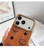 iphone 17/air/17 pro/17 pro max 即納 エムシーエム Mcm アイフォン18 17 16 15 pro max airケースMCM ヴィセトス総柄金縁ケース Iphone air 18 17 16 Pro Max 15 Plus 14 13 12 17 18 Pro Max Xs Maxケース ブランド レディース男性女性 人気かわいいビジネスマン用高級 エムシーエム Mcm アイフォン18 17 15 16 proカバー