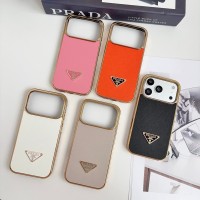 iphone 17/air/17 pro/17 pro max 即納  プラダ Iphone 18 17 air 16 15 14 13 携帯ケース プラダ サフィアーノ三角ロゴ金縁ケースプラダ Prada アイホン18 17 16 14 15 pro Max air ケースカバー 芸能人愛用 上品 プラダ iphone17 18pro max 16 15 14 13pro Maxケース プラダ アイホン 18 17e 16 15 14 13 12 airケース 全面保護限定版 ビジネス風 