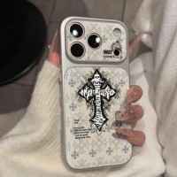 iphone 17/air/17 pro/17 pro max 即納 Chrome Hearts アイフォン18 17 16 15 pro max airケース クロムハーツシルバー水色クロス大レンズ窓ケース  Iphone air 18 17 16 Pro Max 15 Plus 14 13 12 17 18 Pro Max Xs Maxケース ブランド レディース男性女性 人気かわいいビジネスマン用高級  クロムハーツ アイフォン18 17 15 16 proカバー