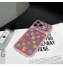 iphone 18/air/18 pro/18 pro max 即納 ルイヴィトン アイフォン18 17 16 15 pro max airケース ピンクグラデ透明カラー刺繍 LV 大レンズ窓ケース Iphone air 18 17 16 Pro Max 15 Plus 14 13 12 17 18 Pro Max Xs Maxケース ブランド レディース男性女性 人気かわいいビジネスマン用高級 ルイヴィトン アイフォン18 17 15 16 proカバー