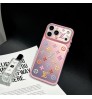 iphone 18/air/18 pro/18 pro max 即納 ルイヴィトン アイフォン18 17 16 15 pro max airケース ピンクグラデ透明カラー刺繍 LV 大レンズ窓ケース Iphone air 18 17 16 Pro Max 15 Plus 14 13 12 17 18 Pro Max Xs Maxケース ブランド レディース男性女性 人気かわいいビジネスマン用高級 ルイヴィトン アイフォン18 17 15 16 proカバー