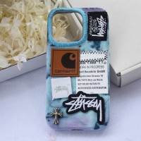 iphone 18/air/18 pro/18 pro max 即納 ステューシー iPhone 18 17 16 15 pro maxケース 豪華 Stussy iPhone 18 17 16 15 14 air プロマックス 携帯ケース ステューシー iphone 18 17 15 16 pro maxケース 売れ筋 Stussy iphone 18 17 15 pro/16 pro max携帯ケース カーハート × ステューシータイダイデニムワッペンケース