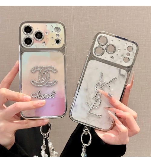 iphone 18/air/18 pro/18 pro max 即納 シャネル イヴサンローラン アイホン18 17 15 16 pro max携帯ケース ダイヤ付きメッキフレームケース  Chanel Ysl  iPhone air 18 17 16 15 plus ケース カジュアル シャネル イヴサンローラン アイホン18 15 16スマホケース 売れ筋 皮製 Chanel Ysl  iphone 18 17 15pro/16 pro max 14 13 携帯ケース 