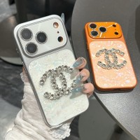 iphone 18/air/18 pro/18 pro max 即納 シャネル アイフォン18 17 16 15 プロ保護ケース 便利 シャネル アイホン 18 17 air 16 15 14 13 Pro アイフォーン13 14 15 Pro Max Iphone17 18 air 16 Plus ケース ラインストーンシェル柄ケース 4 タイプ Chanel  Iphone air 17e 16 15 12 13 Pro Max 14 ブランドシャネル スマホケース