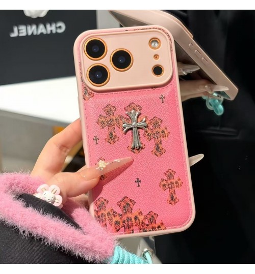 iphone 18/air/18 pro/18 pro max 即納 クロムハーツ Iphone 18 17 air 16 15 14 13 携帯ケースChrome Hearts アイホン18 17 16 14 15 pro Max air ケースカバー 芸能人愛用 上品 クロムハーツ iphone17 18pro max 16 15 14 13pro Maxケース クロス総柄レザー調スマホケース