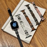 メンズレディースChrome Hearts クロムハーツ  腕時計バンドiwatch band アップルウォッチ12 11 10/X/9/8/7 ultra2 交換ベルト耐水性腕時計apple watch 12 11 10 9 8 7 6 5 4 se2 3ベルト革時計ベルト Chrome Hearts クロムハーツ スマートウォッチ12 11 10 9バンド ベルト