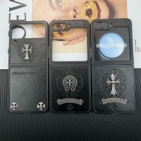 Chrome Hearts クロムハーツ ギャラクシーZ Fold8 7 6 5/4 3 2スマホケース Chrome Hearts クロムハーツ Galaxy Z  flip7 6 Fold7/Z Fold6 /Fold5ケース ブランド ギャラクシーSamsung Galaxy Z Fold7 6 5 4 3カバー ケースカバー人気男女兼用ゴシックヴィンテージ調 折りたたみスマホケース 