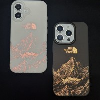 iphone 18/air/18 pro/18 pro max 即納 THE NORTH FACE IPhone18 17 air 14 15 16 pro maxケース 女子 かわいい おしゃれ ザノースフェイス アイフォン18 17 air 16 15 14 Plus 13 12 Pro Max 11 Pro XR XS スマホケース 山系日の出雪山柄 スマホケース 2 カラー マット ソフト 携帯カバー 