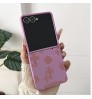 Galaxy Z Flip/Fold 8即納 galaxy z flip8 7 6 5g ケース クロムハーツ  samsung galaxy z flip 8 7 6 4 5 3 ケース Chrome Hearts サムスン ギャラクシーZフリップ8 7 6 5 4/Zフリップ3 折り畳み 携帯カバーゴシッククロス柄折りたたみスマホケース 6 カラー 大画面窓 ストラップ対応
