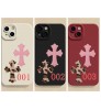 iphone 18/air/18 pro/18 pro max 即納 Chrome Hearts IPhone air 18 17 16 14 Pro IPhone16 15 IPhone SE 第4世代 IPhone13 IPhone12 スマホケース クロムハーツ アイホン air 18 17e 16 14 15 プロマックスケース 新作 芸能人愛用 豹柄クロス立体エンボスケース 3 カラー 液体シリコン ソフト