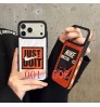 iphone 18/air/18 pro/18 pro max 即納 ナイキ Nike  Iphone 18 17 air 16 15 14 13 携帯ケース Nike  iphone17 18pro max 16 15 14 13pro Maxケース ナイキ Nike  アイホン 18 17e 16 15 14 13 12 airケーススポーツスローガン柄スマホケース 2 デザイン オレンジブラック ソフト 耐衝撃 