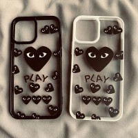 iphone 18/air/18 pro/18 pro max 即納 川久保玲 IPhone18 17 16 14 15 アイフォン15 16 pro maxケース メンズレディース CDG IPhone air 18 17 16 14 Pro IPhone16 15 IPhone SE 第4世代 IPhone13 IPhone12 スマホケース 川久保玲 アイホン air 18 17e 16 14 15 プロマックスケース ハートアイ総柄クリアケース 2 カラー ソフトフレーム ストリート調  >