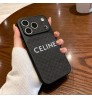 iphone 18/air/18 pro/18 pro max 即納 セリーヌ CELINE IPhone18 17 16 14 15 アイフォン15 16 pro maxケース メンズレディース セリーヌ CELINE IPhone air 18 17 16 14 Pro IPhone16 15 IPhone SE 第4世代 IPhone13 IPhone12 スマホケース レザー調ミニマルレターケース ブラウン ビッグカメラ窓 高級感 
