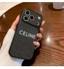 iphone 18/air/18 pro/18 pro max 即納 セリーヌ CELINE IPhone18 17 16 14 15 アイフォン15 16 pro maxケース メンズレディース セリーヌ CELINE IPhone air 18 17 16 14 Pro IPhone16 15 IPhone SE 第4世代 IPhone13 IPhone12 スマホケース レザー調ミニマルレターケース ブラウン ビッグカメラ窓 高級感 