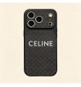 iphone 18/air/18 pro/18 pro max 即納 セリーヌ CELINE IPhone18 17 16 14 15 アイフォン15 16 pro maxケース メンズレディース セリーヌ CELINE IPhone air 18 17 16 14 Pro IPhone16 15 IPhone SE 第4世代 IPhone13 IPhone12 スマホケース レザー調ミニマルレターケース ブラウン ビッグカメラ窓 高級感 