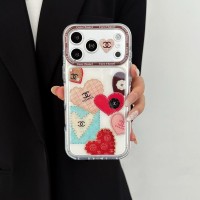 iphone 18/air/18 pro/18 pro max 即納 シャネル IPhone 18 17 16 15 14 13 Pro air IPhone17e 18 16 15 Pro 8 SE ケースシャネル Chanel IPhone18 17 air 14 15 16 pro maxケース  Chanel アイフォン18 17 air 16 15 14 Plus 13 12 Pro Max 11 Pro XR XS スマホケース パッチワークハートクリアケース フレンチガーリー ソフト 高見え