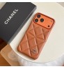 iphone 18/air/18 pro/18 pro max 即納 シャネル Chanel アイフォン18 17 16 15 pro max airケース Iphone air 18 17 16 Pro Max 15 Plus 14 13 12 17 18 Pro Max Xs Maxケース 【5 カラー】ダイヤキルトカードポケット アースカラー シャネル風レザー調スマホケース