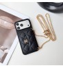 【即納】シャネル 手帳型スマホケース チェーンストラップ付き カード入れ Galaxy S26 S25 S24 iPhone 18 17 16 15 対応 レディース