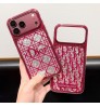 iphone 18/air/18 pro/18 pro max 即納 ディオール Dior Iphone 18 17 air 16 15 14 13 携帯ケースディオール Dior アイフォン18 17 16 14 15 pro Max air ケースカバー  ディオール Dior アイフォン 18 17e 16 15 14 13 12 airケース 【2 種類】ワインレッド ラインストーンモノグラム・ダイヤグリッド 大窓スマホケース 衝撃吸収
