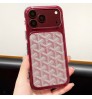 iphone 18/air/18 pro/18 pro max 即納 シャネル CHANEL iPhone Air 18 17 16 15 14 13 Pro Max Xs Max 対応ケース ラメ入り モノグラム柄 カードポケット クリアケース レッド キラキラ レディース 高級感