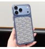 iphone 18/air/18 pro/18 pro max 即納 ミュウミュウ MIU MIU iPhone 18 17 16 15 14 13 12 Pro Max Plus Air 対応ケース ラメ入り ロゴ文字柄 カードポケット クリアケース ブルー キラキラ レディース おしゃれ