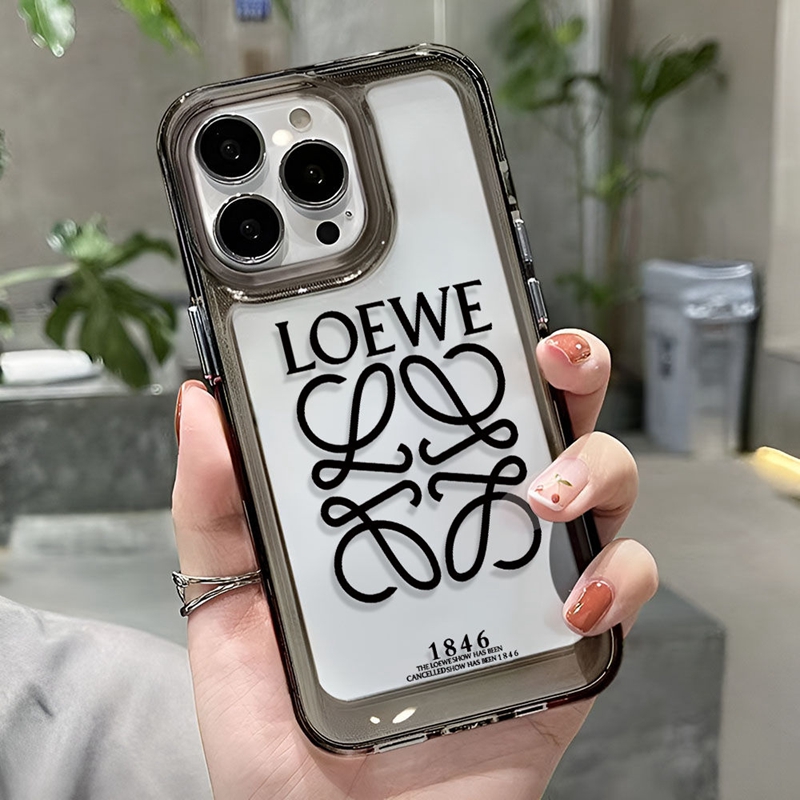 ロエベブランドiphone15ケース Loewe シンプル 透明iphone14plus/14pro/14pro maxケース