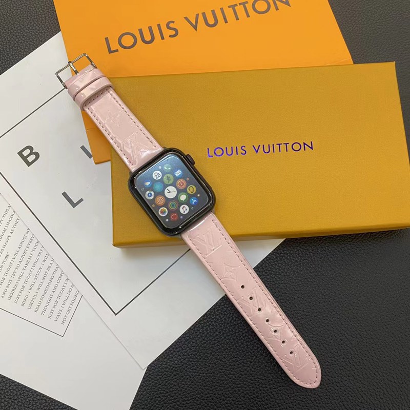 ルイヴィトンLV Galaxy Watch6/5/4 アップル9 8ウォッチ腕時計交換バンド20mm 22mm ルイヴィトン 男女兼用 革製