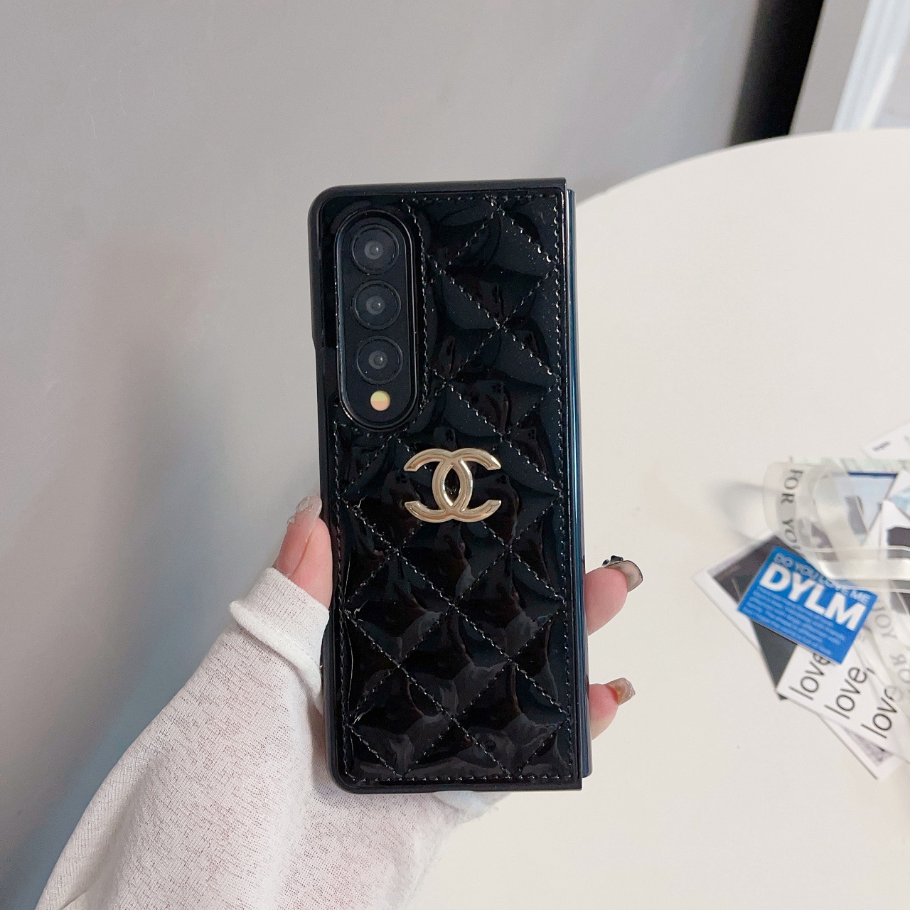 シャネル本革キルティングchanel ギャラクシー zold 5ケース