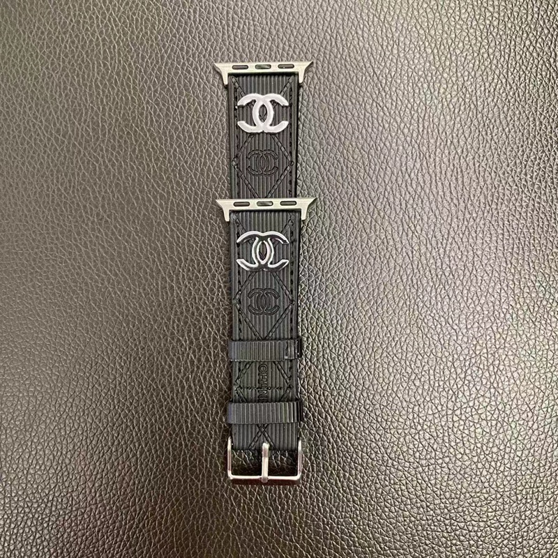 49mm 45mm腕時計シャネル Chanelバンドアップルウォッチ10/9バンド 革製 男女兼用 