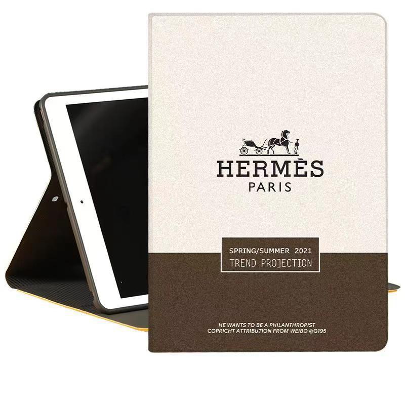 hermes  ipad 10th 9thカバーIpad Pro2020 IPad Mini 7 Proケース 革製 男女兼用 手帳型