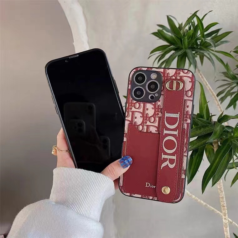 超スタイリッシュディオールdior アイホン15携帯ケース 大人気 ディオールdior iPhone 14ケース 男女兼用  背面カード収納 ベルト付き