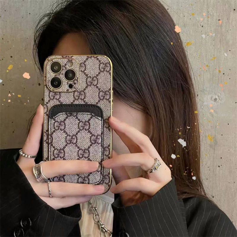 Iphone 17シリーズ即納 ルイヴィトン iPhone15 16 14 ケース 豪華グッチiPhone16pro max 15 14プロマックス 携帯ケース 背面カード収納