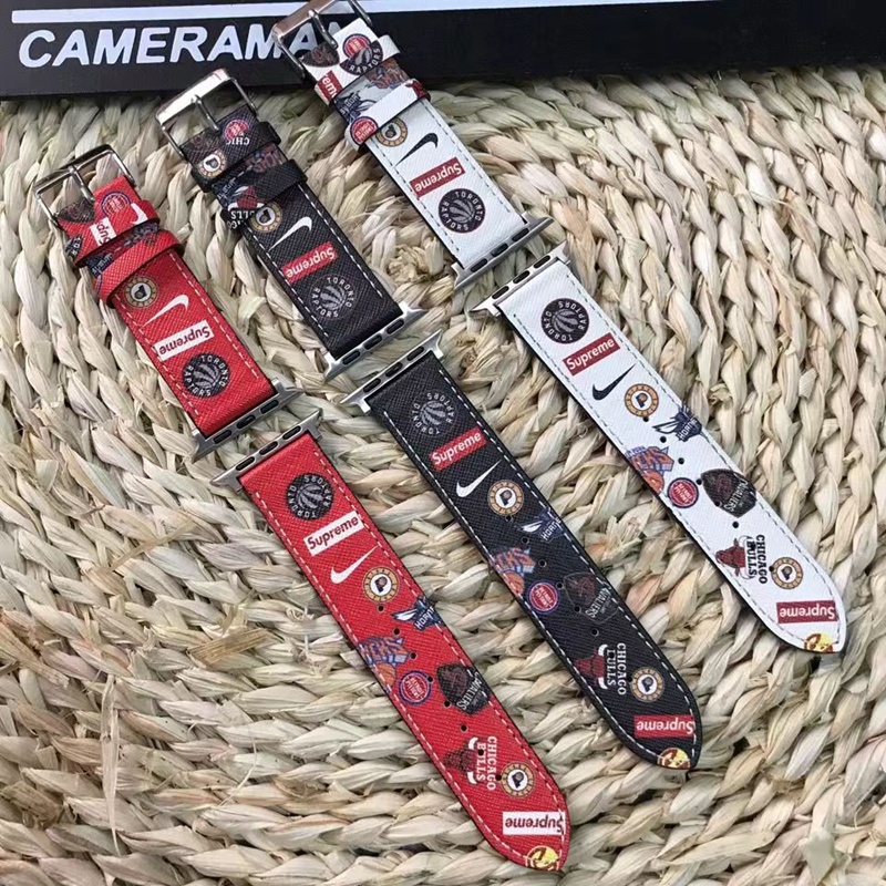 20mm 22mm腕時計シュプリーム Supreme ナイキ NikeバンドGalaxy Watch 6/6 Classic/5/4/4 Classicバンド 柔らかい 通気性 防水 防汗 男女兼用 galaxy/appleなどウォッチ対応