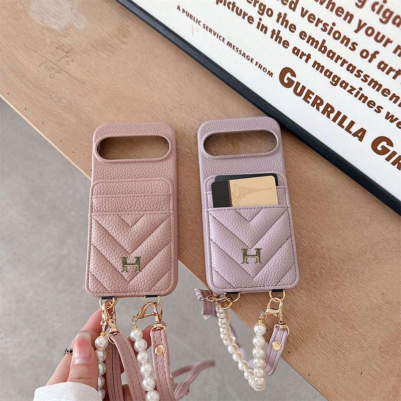 ブランドグーグルピクセル9 Pro /8 pro 7a 8 Galaxy S23 s24 a55 A54 A56 アイフォン16 15 14ケース エルメス Hermes 革製 カード収納 斜め掛け