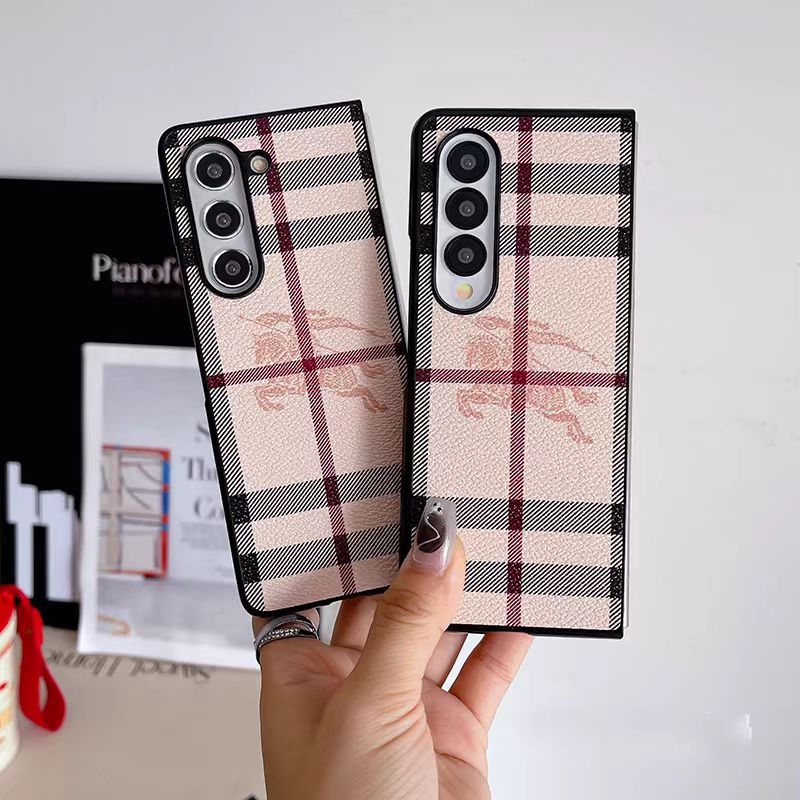 バーバリー BurberryブランドGalaxy Zflip5 6 fold5 6ケース折畳み式