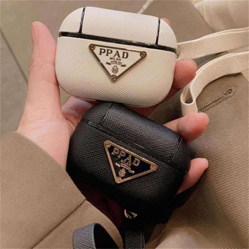 プラダ Prada Airpods pro1 2 3 4 pro2ケース韓国 エアーポッズ4 pro pro2ケース 人気 ストラップ付き