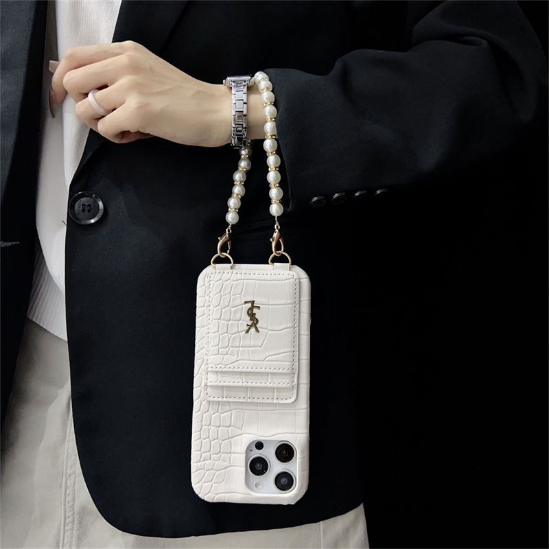 Ysl イヴサンローランピクセル 8a Pro 7a 6/7/6a/9a ブランドケース男女兼用 革製 カード収納 斜め掛け