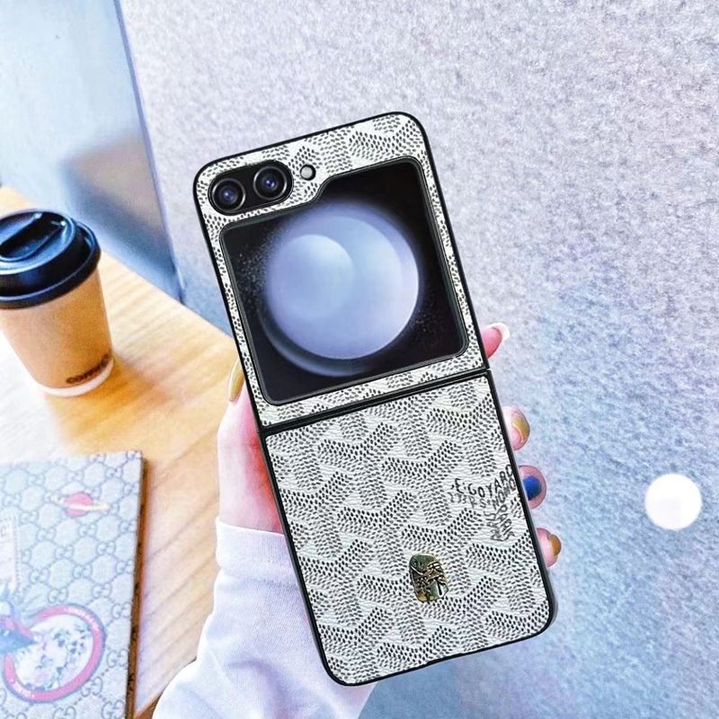ゴヤール GoyardブランドGalaxy Zflip5 6 fold5 6ケース折畳み式 ゴヤール Goyard 定番Galaxy Zflip3 4 5 6ケース可愛い女子