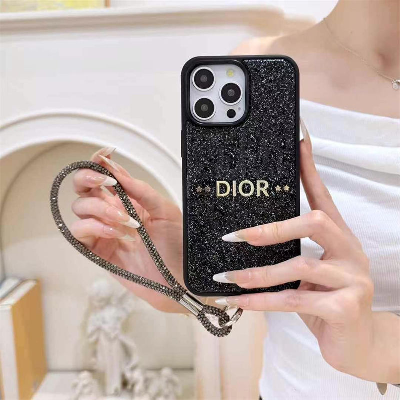超スタイリッシュディオール Dior アイホン17 15 16 pro max携帯ケース 大人気 ストラップ付き 
