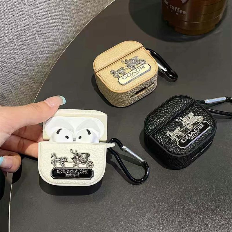 コーチ Coach ブランドAirpods4 Pro2ケースAirpods pro 3 4ケースハイブランドコピー 革製