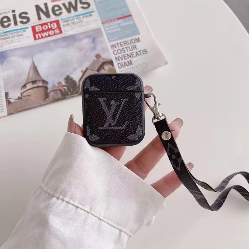 ルイヴィトン louis vuitton ブランドAirpods4 Pro2ケースAirpods pro 3 4ケース 革製 男女兼用  肩掛け