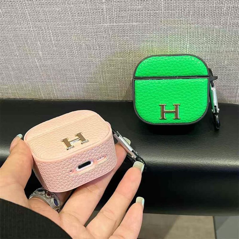 エルメス Hermes Airpods pro1 2 3 4 pro2ケース韓国 エアーポッズ4 pro pro2ケース 人気 エルメス Hermes 男女兼用 革製