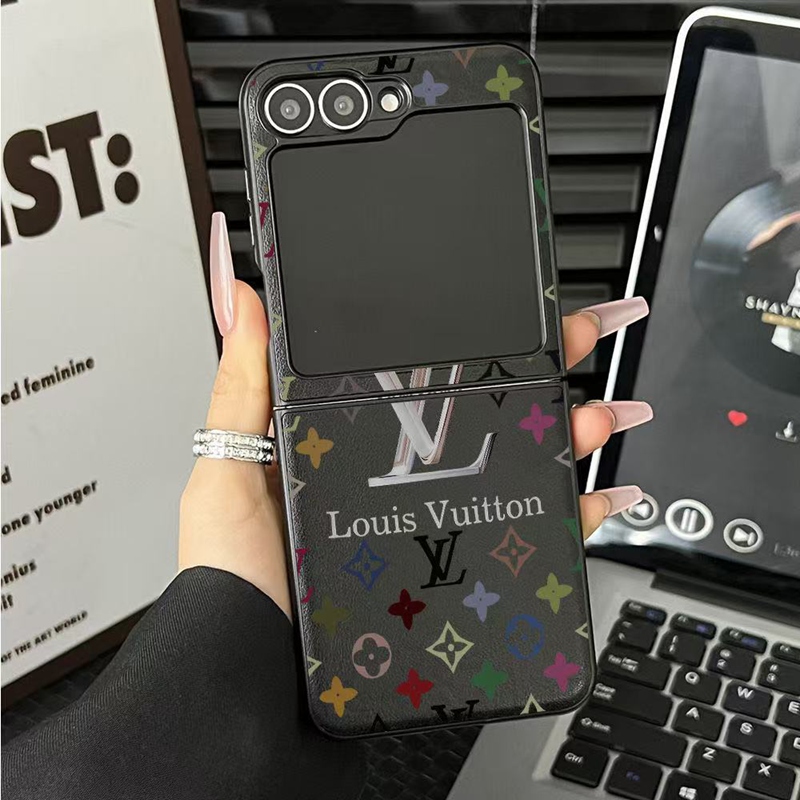 ルイヴィトン louis vuittonブランドGalaxy Zflip5 6 7 fold5 6 7ケース折畳み式  落下防止