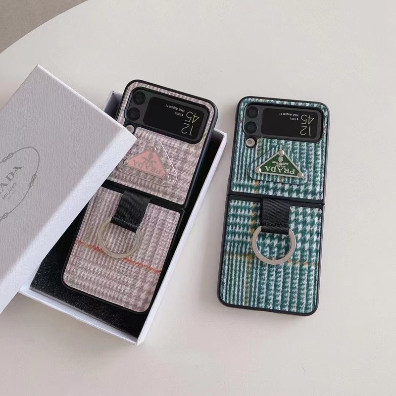 プラダ Prada サムスン ギャラクシーZフリップ7 6 5 4/Zフリップ3 折り畳み 携帯カバー 送料無料ケースオリジナルオシャレスマホケース 韓国 